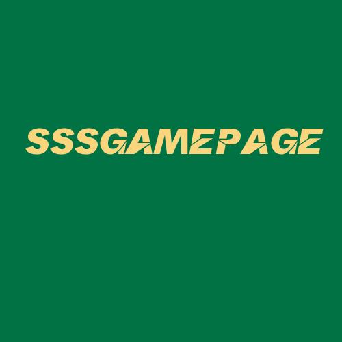 Logo da SSSGAMEPAGE